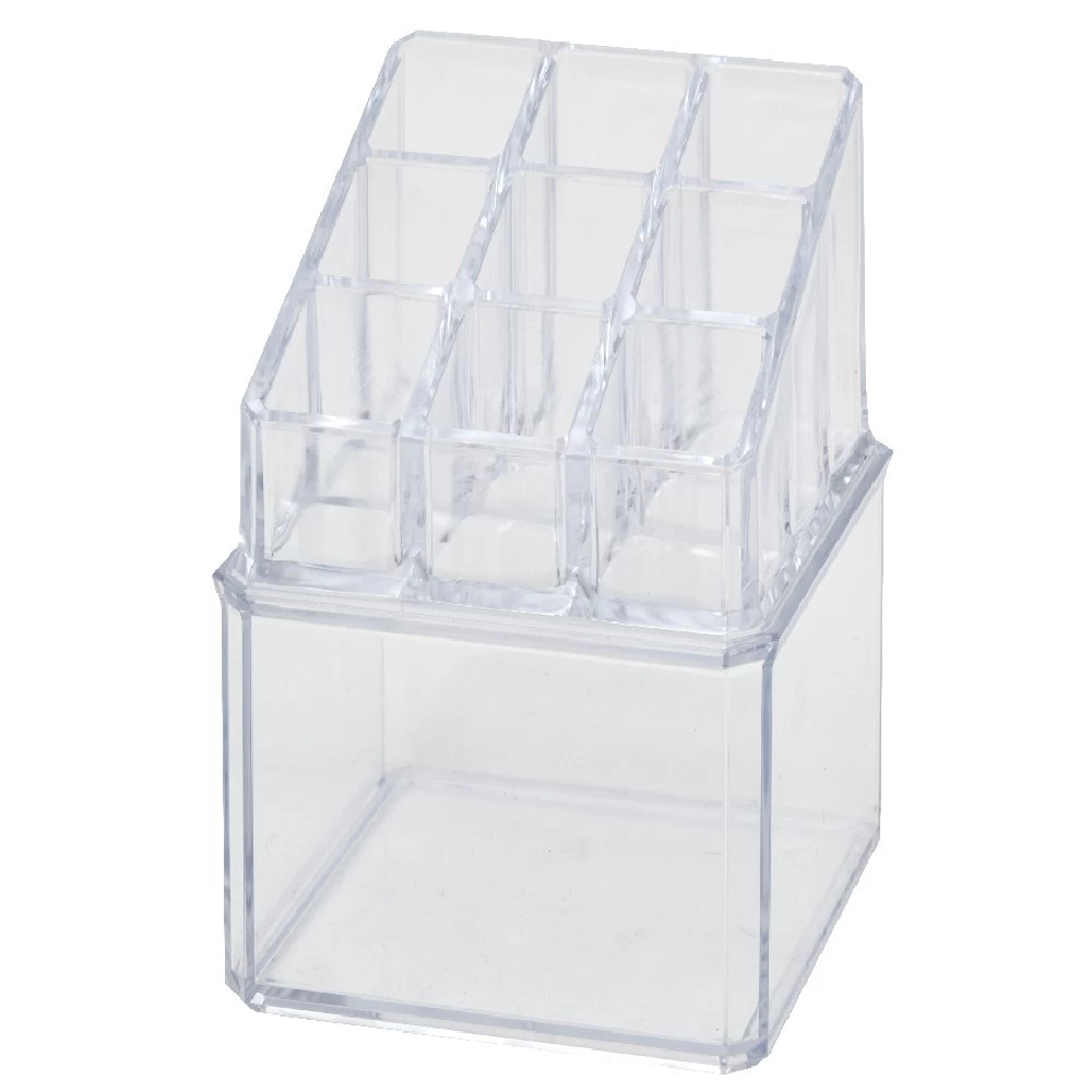 Organisateur à Maquillage 2 Niveaux Transparent 1 Organisateur à Maquillage 2 Niveaux Transparent