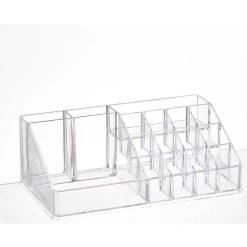 Organisateur Transparent Pour Cosmétiques Et Pinceaux De Maquillage