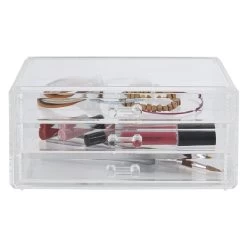 Boîte Rectangulaire 3 Tiroirs Transparents