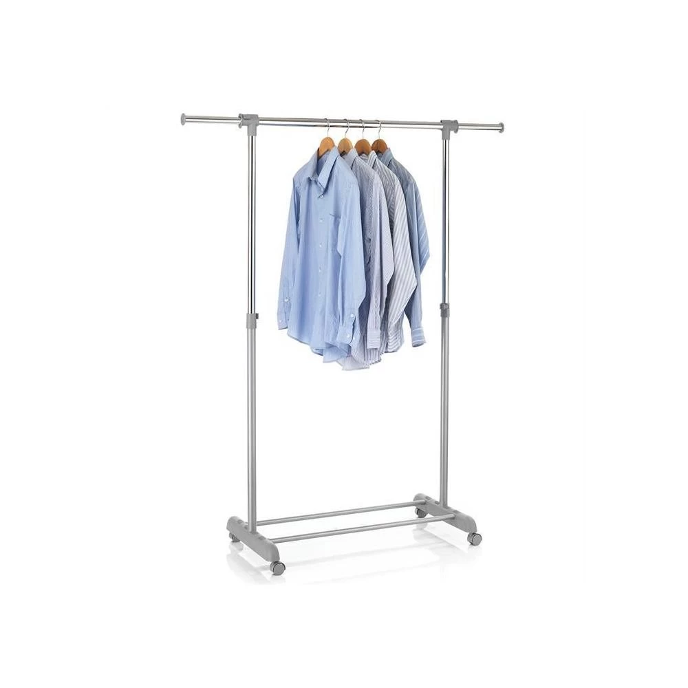 Portant à Vêtements SALA En Métal Chromé Et Gris 2 Portant à Vêtements SALA En Métal Chromé Et Gris – Image 2