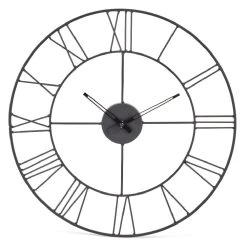 Horloge Ronde Métal Ajouré Chiffres Romains Noir Ø45 Cm 7 Horloge Ronde Métal Ajouré Chiffres Romains Noir Ø45 Cm -Vous ne pouvez pas battre les meubles. 560374