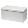 Banc Coffre Clara Blanc - L76,5 X P38 X H37,5 Cm