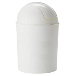 Poubelle De Salle De Bain En Plastique Blanc 6L -Vous ne pouvez pas battre les meubles. 562168 morePictures 01