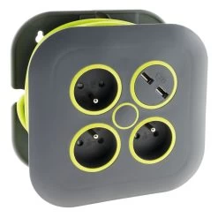 Enrouleur 7M - 3 Prises 16A+2USB