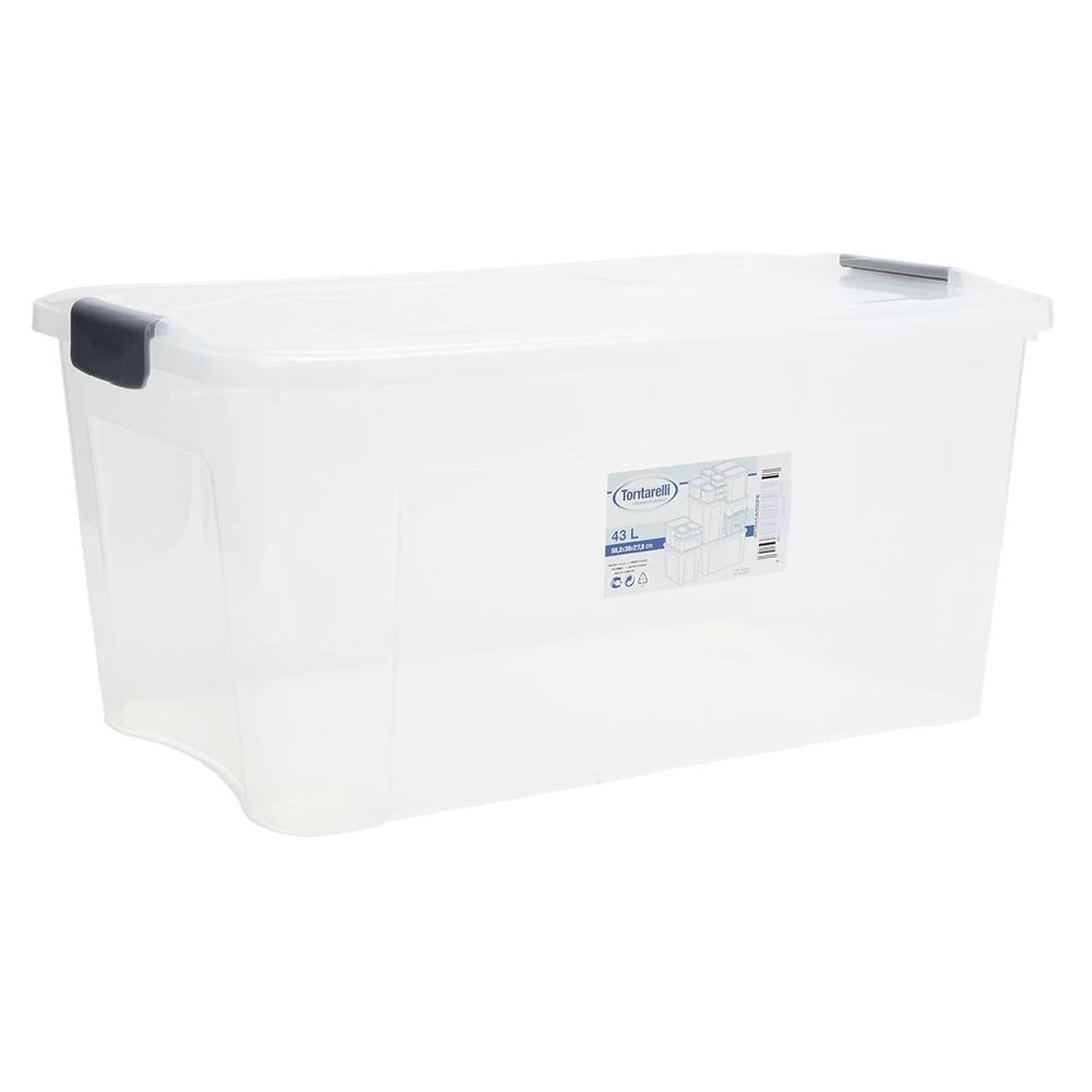 Box De Rangement Combi Tontarelli 43 L Transparent 1 Box De Rangement Combi Tontarelli 43 L Transparent