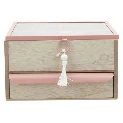 Boîte à Bijoux 3 Casiers Et 1 Tiroir Naturel Et Rose 7 Boîte à Bijoux 3 Casiers Et 1 Tiroir Naturel Et Rose -Vous ne pouvez pas battre les meubles. 570083 morePictures 01