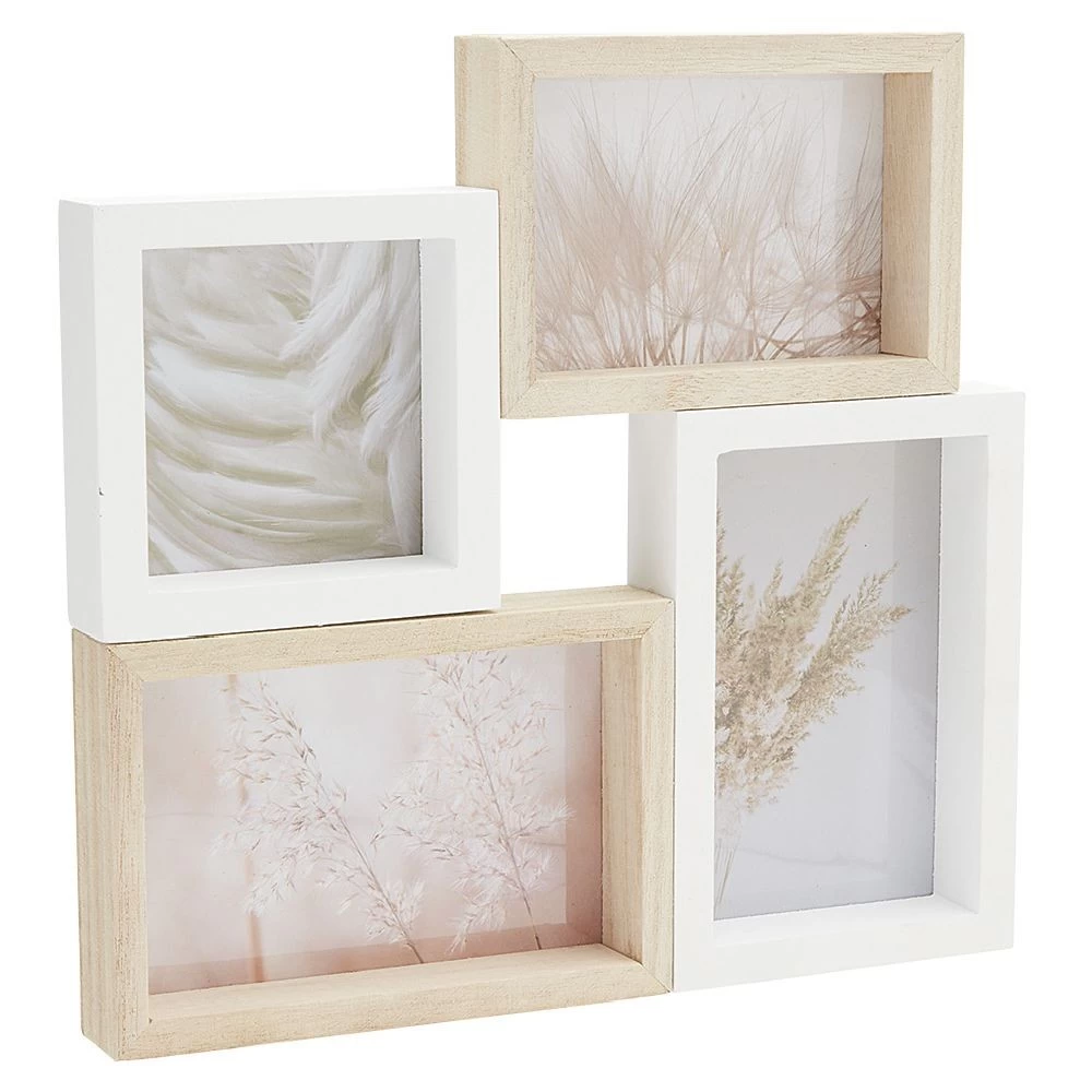 Pêle-mêle Motif Pampa Blanc Naturel 4 Vues 2 Pêle-mêle Motif Pampa Blanc Naturel 4 Vues – Image 2