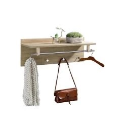 Porte-manteaux Mural ULF Décor Chêne Sonoma