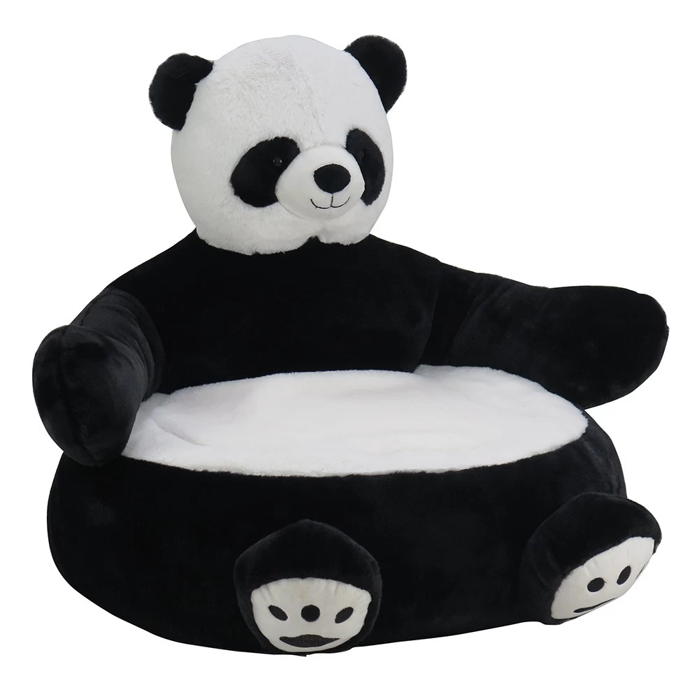 Pouf Panda Noir Et Blanc 2 Pouf Panda Noir Et Blanc – Image 2