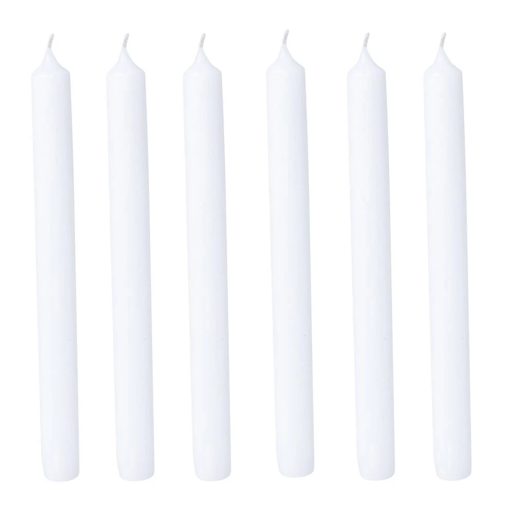 Bougie Chandelle Blanche Ø2xH25 Cm X6 3 Bougie Chandelle Blanche Ø2xH25 Cm X6 – Image 3