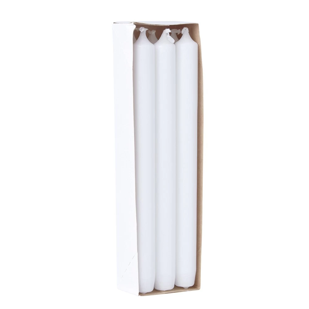 Bougie Chandelle Blanche Ø2xH25 Cm X6 1 Bougie Chandelle Blanche Ø2xH25 Cm X6