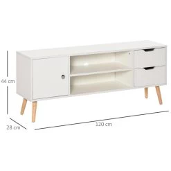 Meuble TV Banc TV Style Scandinave Placard 2 Niches 2 Tiroirs Passe-fils Panneaux Particules Blanc Bois Pin -Vous ne pouvez pas battre les meubles. 57ba6f3fa1a7725022cf64238510ecfb none 654c80e592564ca956e05af309462ca9 654c80e