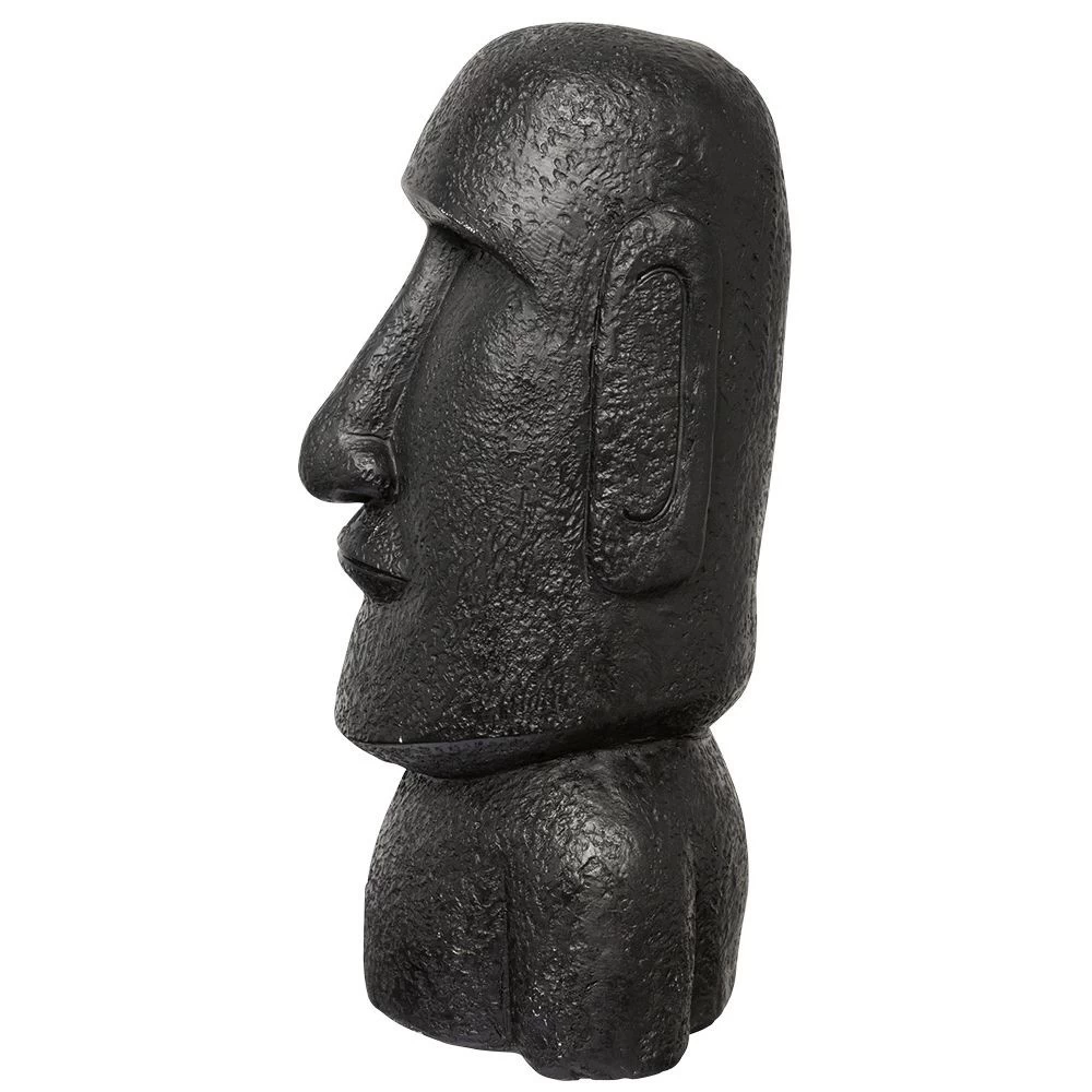 Statue île De Pâques Noir H41cm 1 Statue île De Pâques Noir H41cm