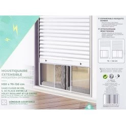 Moustiquaire De Fenêtre Extensible à Poser L70/130xH50cm -Vous ne pouvez pas battre les meubles. 580518 morePictures 03