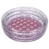 Piscinette 3 Boudins Transparent Intérieur Paillette Rose