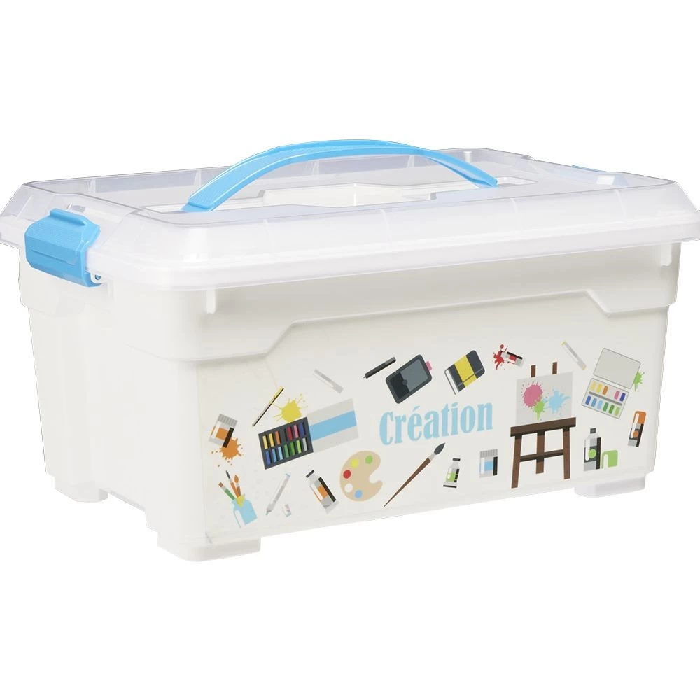Boîte De Rangement Motif Loisirs Créatifs 12L 2 Boîte De Rangement Motif Loisirs Créatifs 12L – Image 2