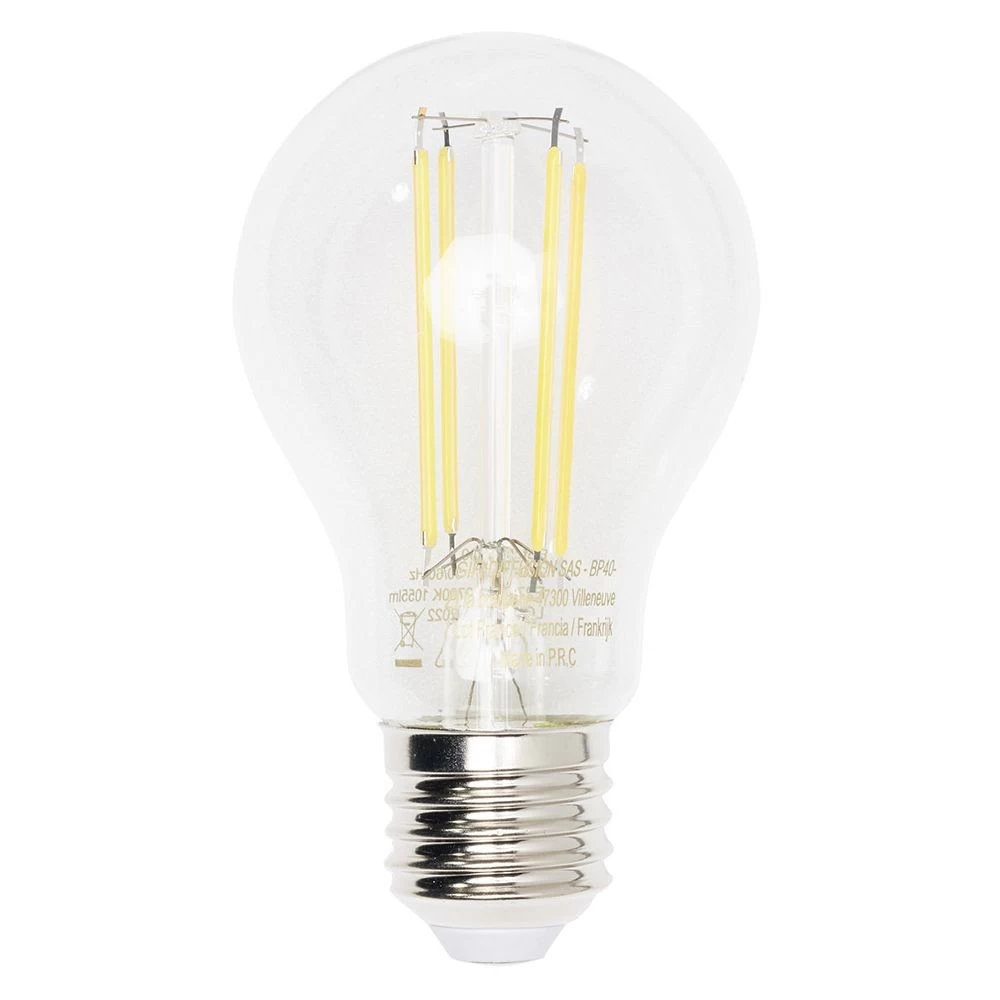 Ampoule LED Filament E27 A60 Homday Lumière Chaude 1055lms X2 1 Ampoule LED Filament E27 A60 Homday Lumière Chaude 1055lms X2