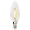 Ampoule LED Filament E14 C35 Homday Lumière Chaude 470lms X2