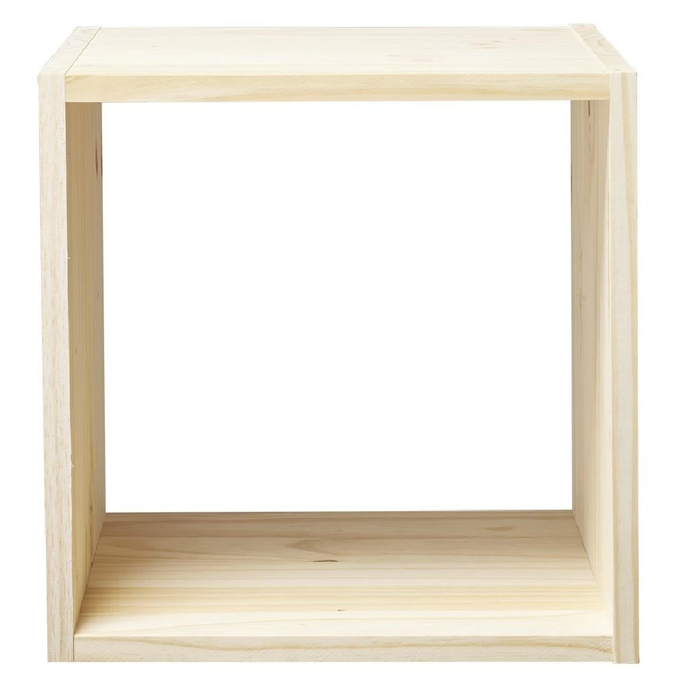Structure Cubox 1 Case 35x30x35cm Pin Naturel 1 Structure Cubox 1 Case 35x30x35cm Pin Naturel