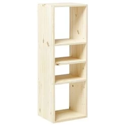 Structure Cubox 3 Cases 35x30x105cm Pin Naturel