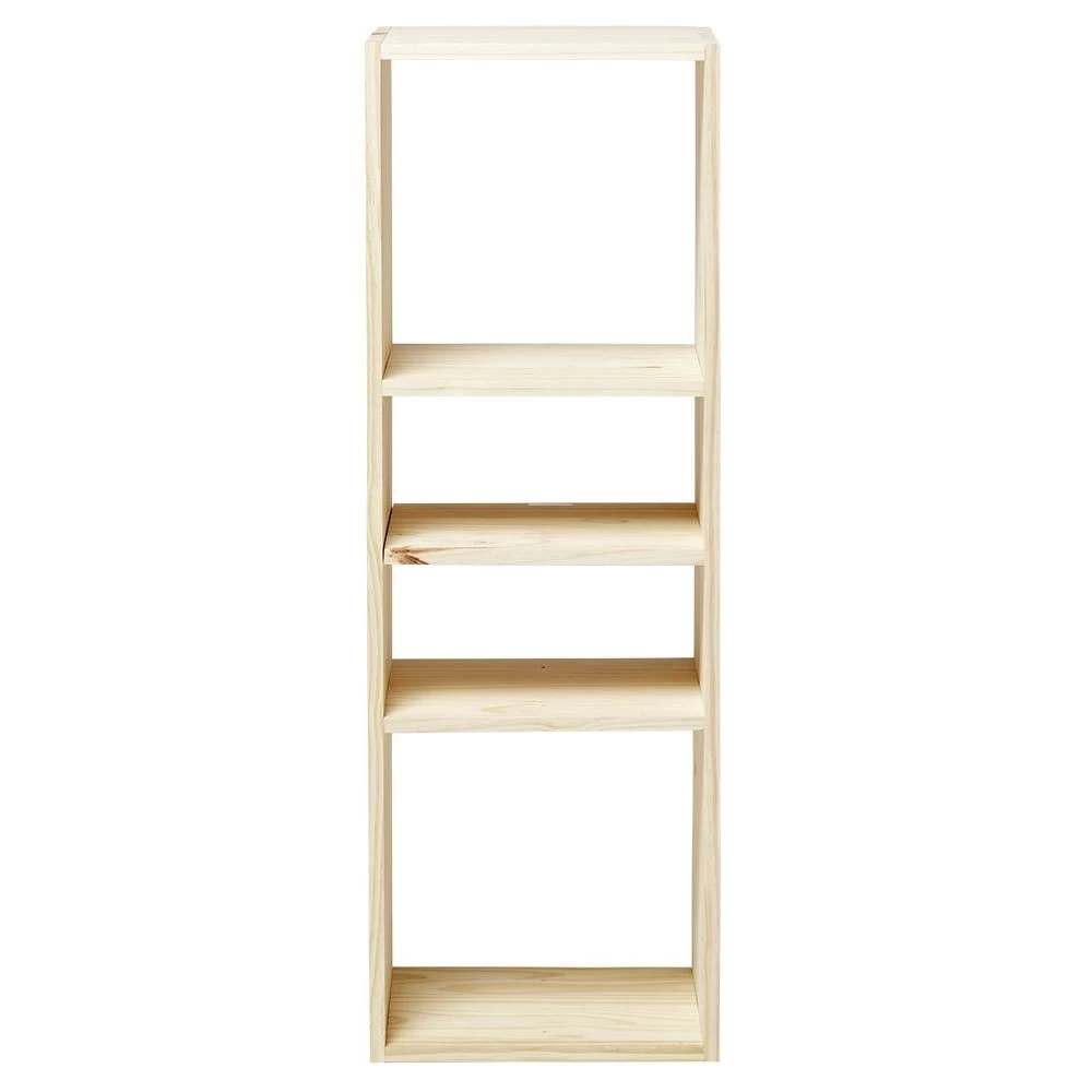 Structure Cubox 3 Cases 35x30x105cm Pin Naturel 4 Structure Cubox 3 Cases 35x30x105cm Pin Naturel – Image 4