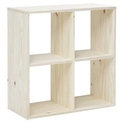 Structure Cubox 4 Cases 70x30x70cm Pin Naturel