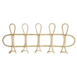 Patère En Rotin 5 Crochets