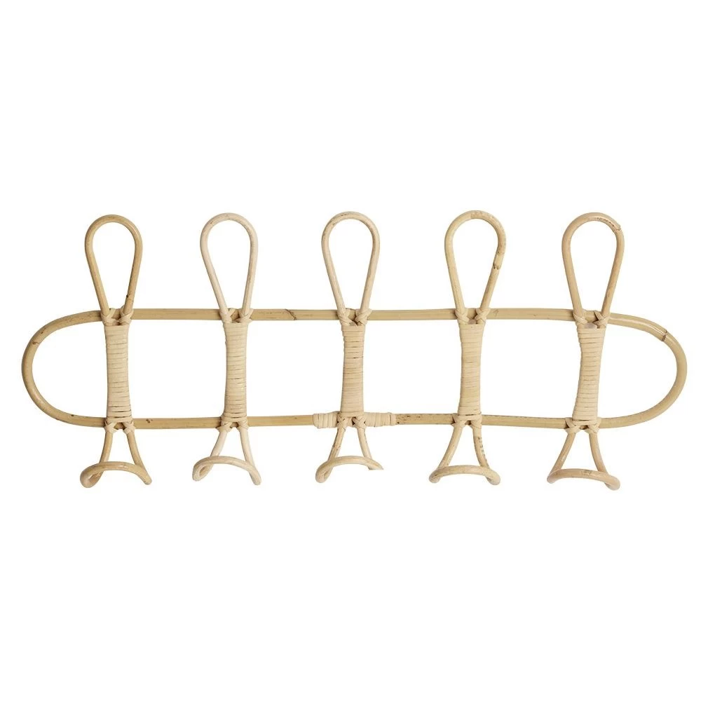 Patère En Rotin 5 Crochets 1 Patère En Rotin 5 Crochets