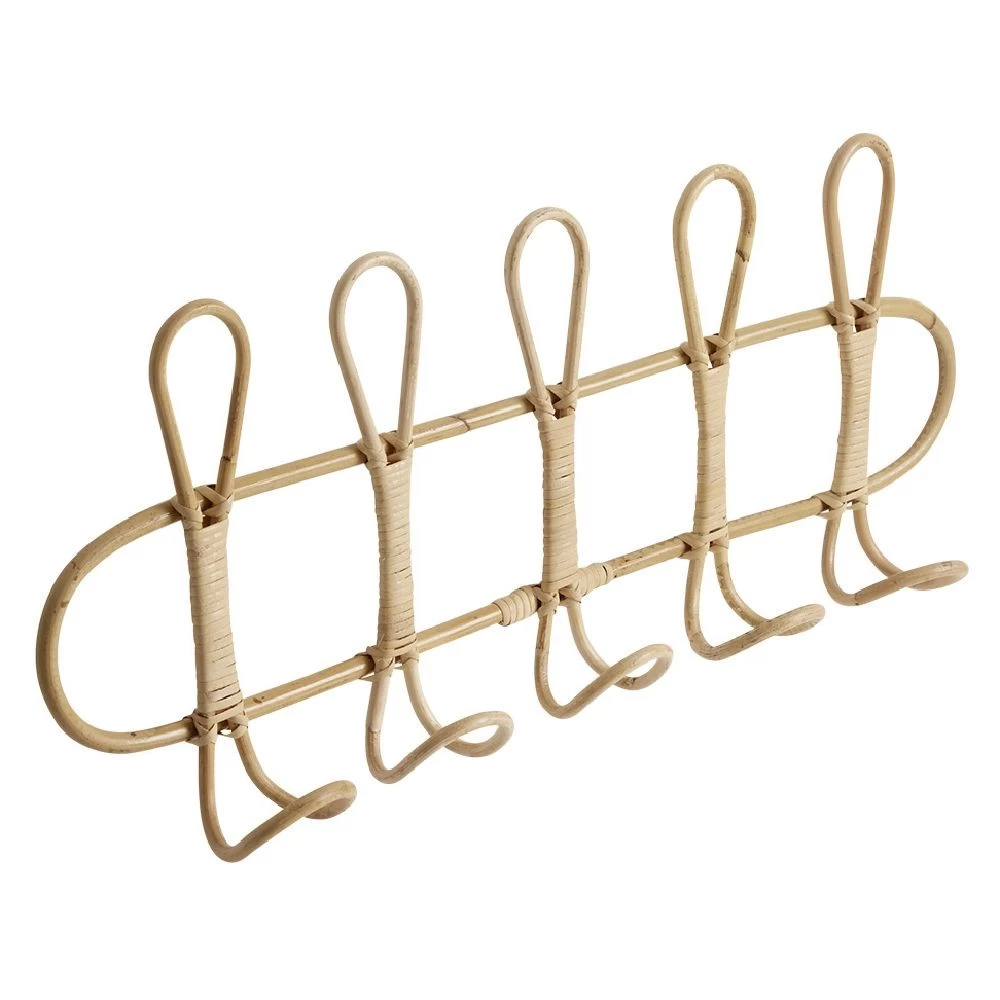 Patère En Rotin 5 Crochets 2 Patère En Rotin 5 Crochets – Image 2