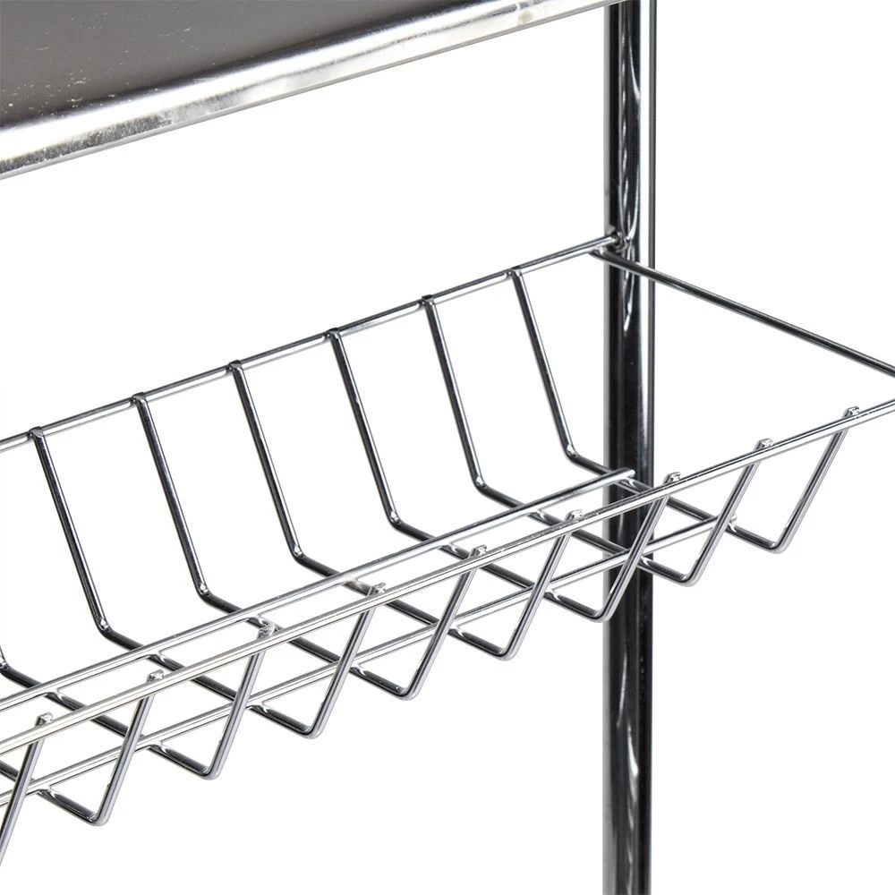 Desserte De Salle De Bains 4 Niveaux Métal Gris 5 Desserte De Salle De Bains 4 Niveaux Métal Gris – Image 5