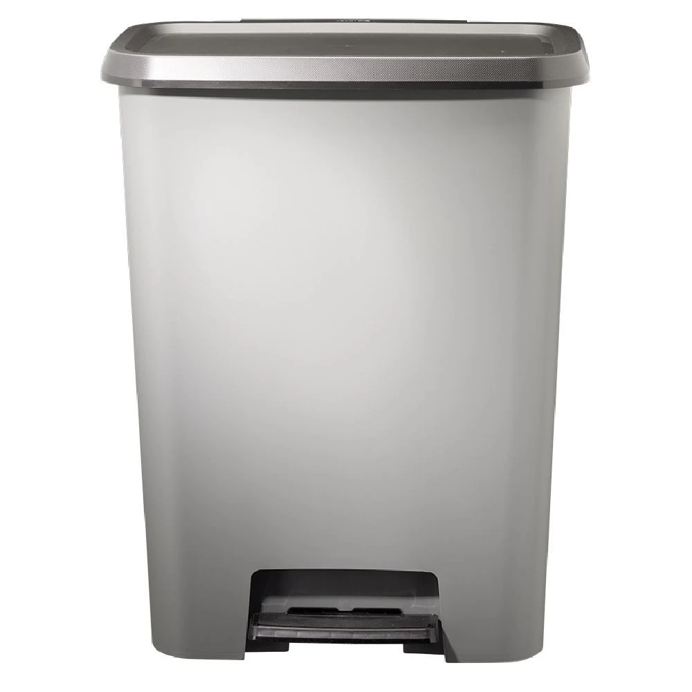 Poubelle à Pédale Plastique Gris 50L 2 Poubelle à Pédale Plastique Gris 50L – Image 2