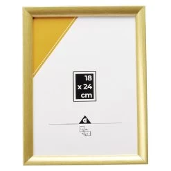Cadre Porte Photo Doré 18x24 Cm