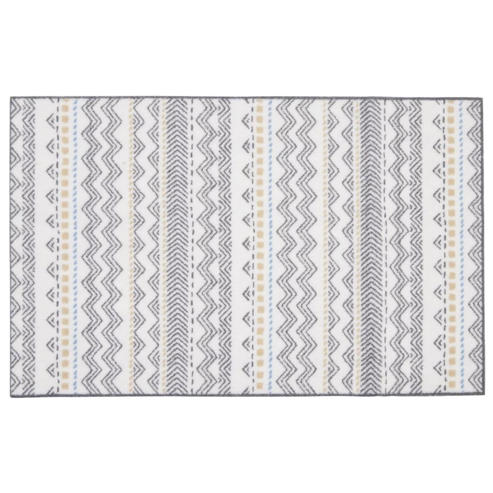 Tapis De Cuisine Imprimé Ethnique Vert 80x50cm 1 Tapis De Cuisine Imprimé Ethnique Vert 80x50cm