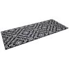 Tapis De Cuisine Antidéapant Absorbant Imprimé Tomette Bleu 80x50cm