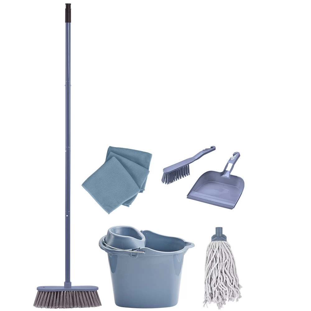 Kit De Ménage Complet Bleu 11 Pièces 4 Kit De Ménage Complet Bleu 11 Pièces – Image 4