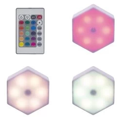 Lampe LED Adhésive Forme Hexagone X3 12 Lampe LED Adhésive Forme Hexagone X3 -Vous ne pouvez pas battre les meubles. 593595