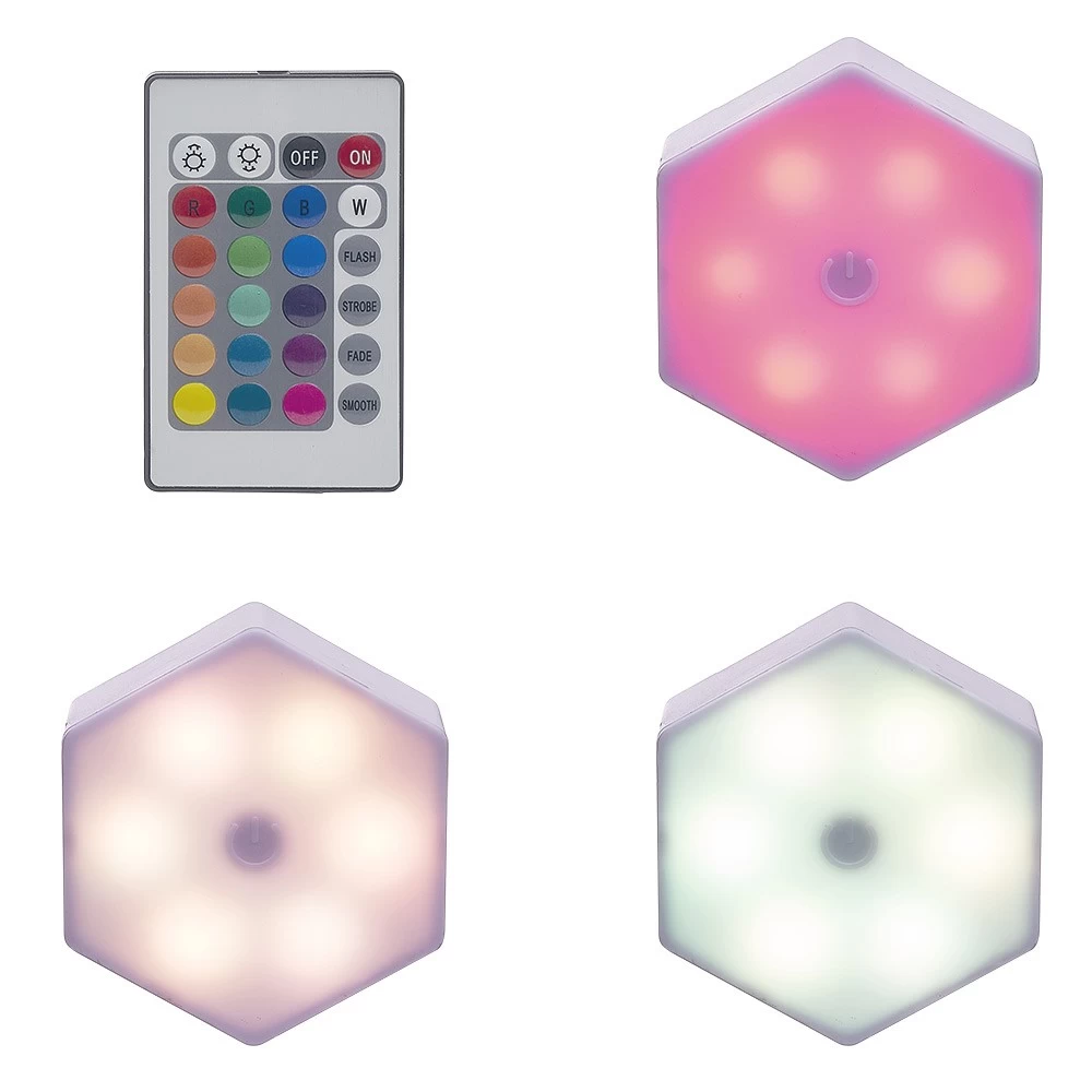 Lampe LED Adhésive Forme Hexagone X3 5 Lampe LED Adhésive Forme Hexagone X3 – Image 5