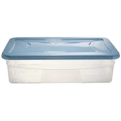 Box Dessous De Lit Transparent Et Bleu 30L 5 Box Dessous De Lit Transparent Et Bleu 30L -Vous ne pouvez pas battre les meubles. 594926 morePictures 01
