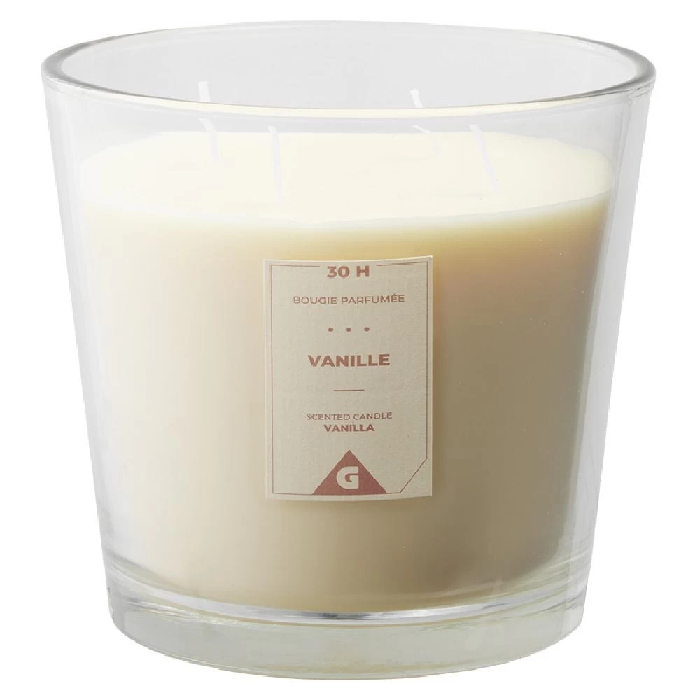 Bougie Parfumée Dans Verre Senteur Vanille Ø13,5xH12,5cm 30H 2 Bougie Parfumée Dans Verre Senteur Vanille Ø13,5xH12,5cm 30H – Image 2