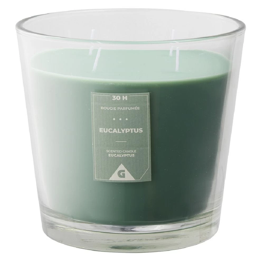 Bougie Parfumée Dans Verre Senteur Eucalyptus Ø13,5xH12,5cm 30H 2 Bougie Parfumée Dans Verre Senteur Eucalyptus Ø13,5xH12,5cm 30H – Image 2