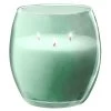 Bougie XL Dans Verre Coloré Vert Senteur Eucalyptus 36H