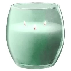 Bougie XL Dans Verre Coloré Vert Senteur Eucalyptus 36H