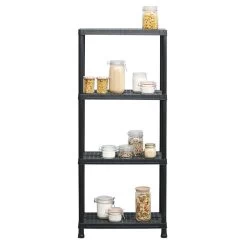 Étagère Plastique Noir 4 Niveaux L60xl30xH138cm 9 Étagère Plastique Noir 4 Niveaux L60xl30xH138cm -Vous ne pouvez pas battre les meubles. 596258 morePictures 01