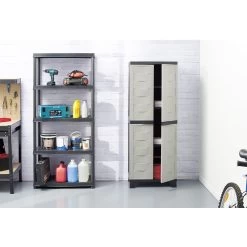 Étagère Plastique Noir 5 Niveaux L71xl35xH180cm 9 Étagère Plastique Noir 5 Niveaux L71xl35xH180cm -Vous ne pouvez pas battre les meubles. 596262 morePictures 03