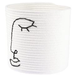 Panière Ronde Coton Motif Visage -Vous ne pouvez pas battre les meubles. 596287 morePictures 02