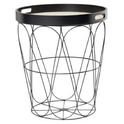 Bout De Canapé Gaelle Rattan Noir -Vous ne pouvez pas battre les meubles. 597028