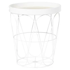 Bout De Canapé Gaelle Rattan Blanc