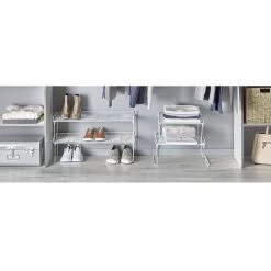 Range Chaussures étagère Blanche Superposable 8 Paires L68xl28xH22cm -Vous ne pouvez pas battre les meubles. 598290 morePictures 04