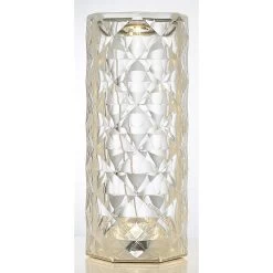 Lampe De Table Cylindrique Design Cristal Transparent -Vous ne pouvez pas battre les meubles. 598387 morePictures 01
