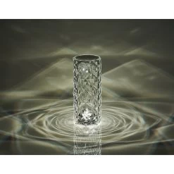 Lampe De Table Cylindrique Design Cristal Transparent -Vous ne pouvez pas battre les meubles. 598387 morePictures 02